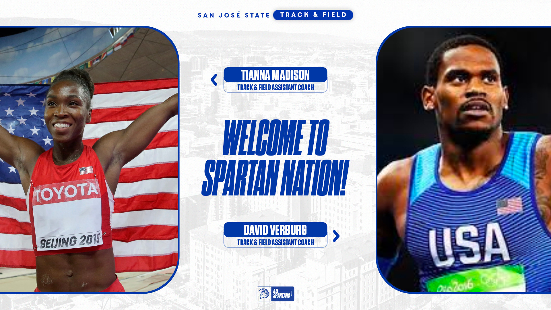 Olympic Gold Medalists Join The Speed City Staff - SJSU Athletics -  Official Athletics Website - San Jose State Spartans