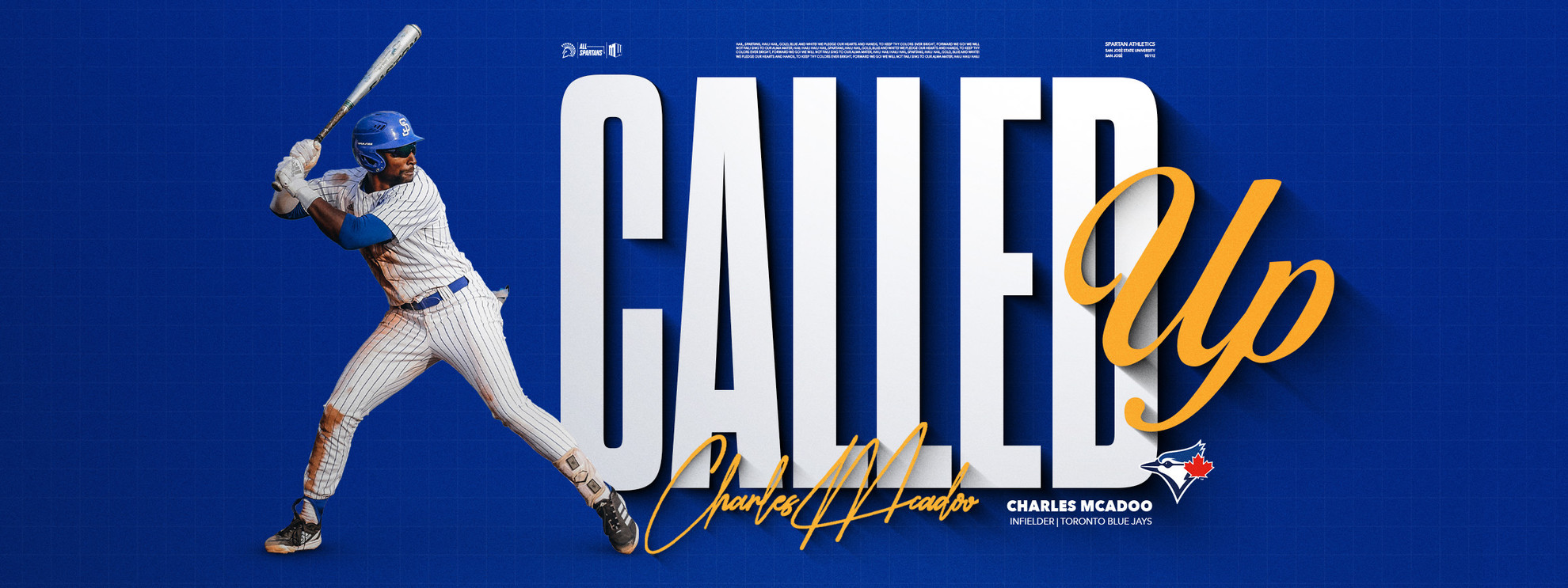 SJSU Alum Charles McAdoo Called Up by Blue Jays