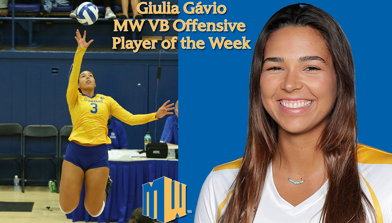 Giulia Gávio Named MW Volleyball Offensive Player Of The Week - SJSU ...