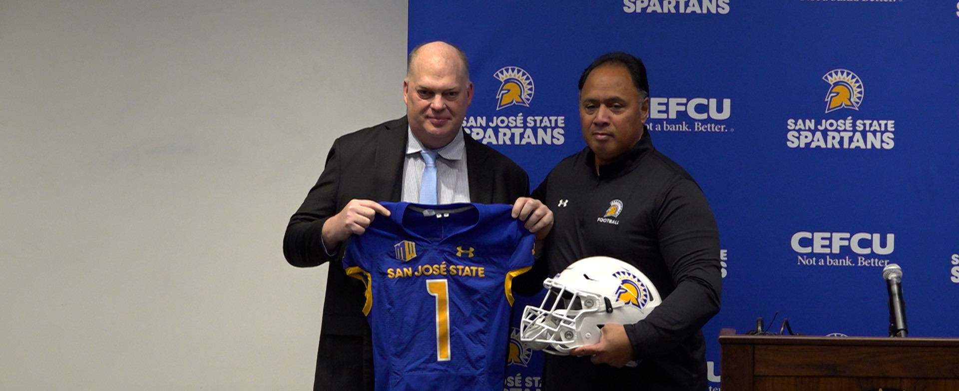 Ken Niumatalolo Intro Press Conference - SJSU Athletics - Official ...